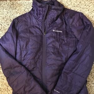 COLUMBIA PURPLE COAT WITH OMNIHEAT INSIDE